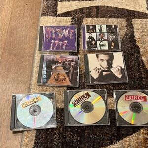 Prince Album with Neon Red and Black Design